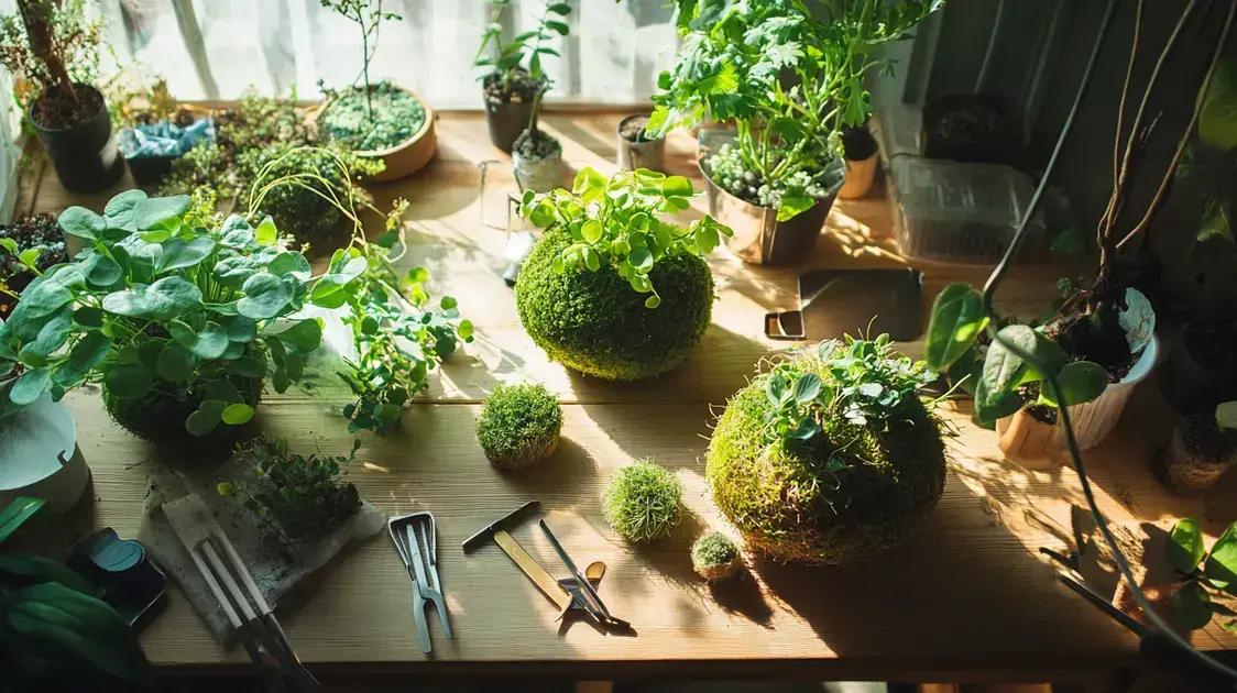 Cuidados e Manutenção da kokedama