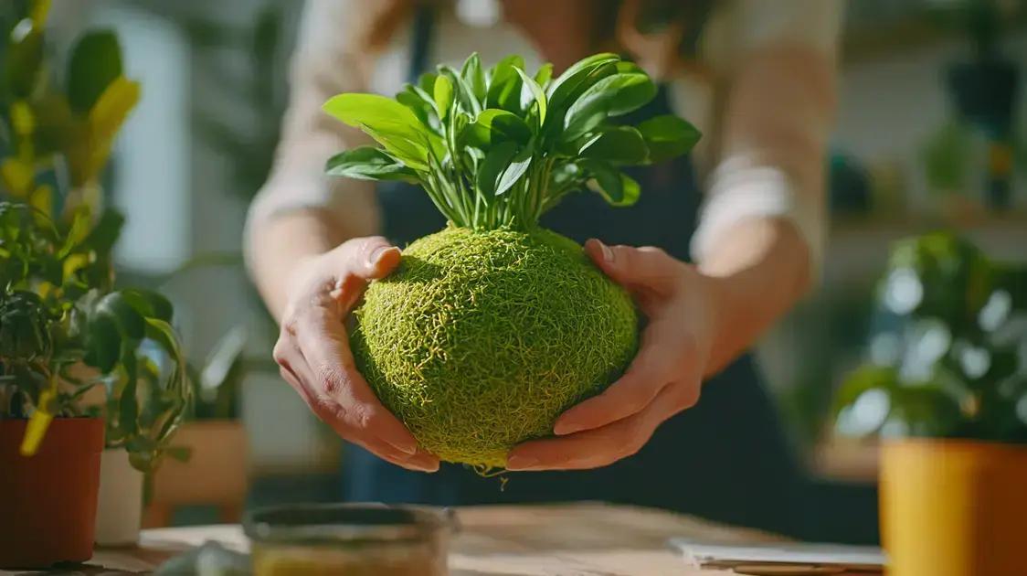 Ideias Criativas com kokedama